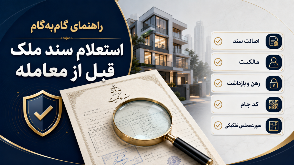 استعلام سند ملک